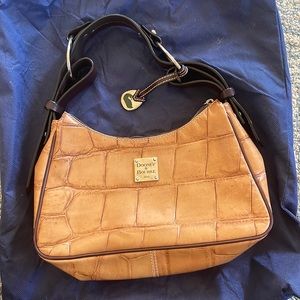 Dooney and Bourke HOBO Croc leather shoulder bag